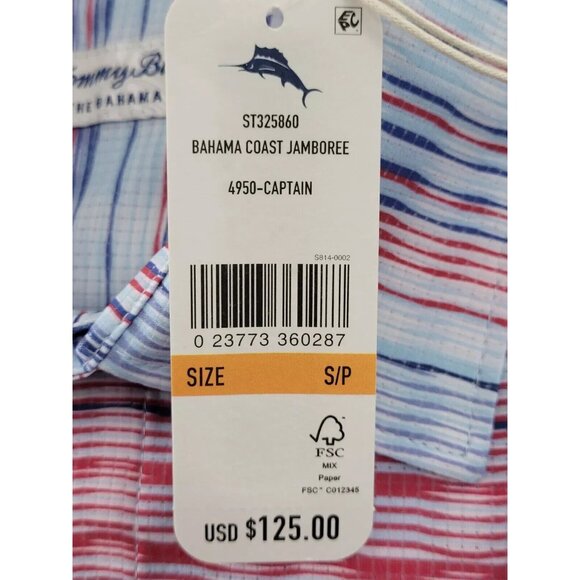 Tommy Bahama Men's Size Small Captain Bahama Coast Jamboree IslandZone Shirt - Picture 5 of 7